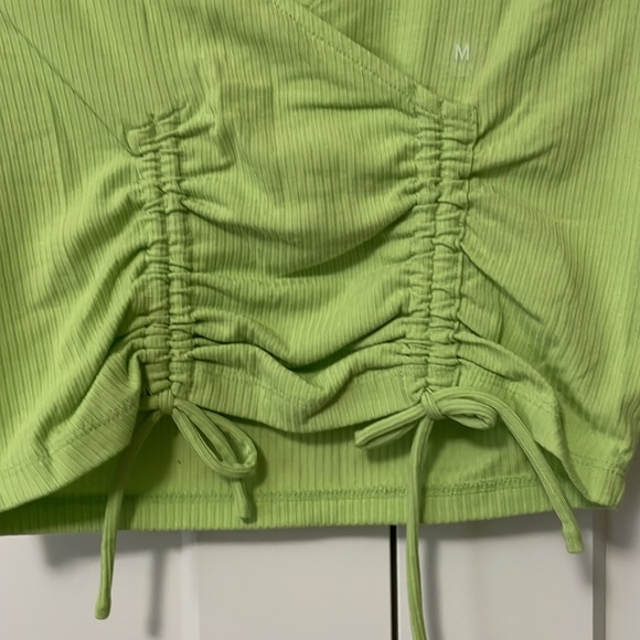 Pac Sun lime green top. Crop. Ribbed. Medium. NWT - Picture 2 of 4